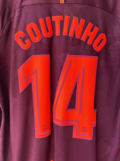 (L) Barcelona 2017-18 Third Shirt Coutinho #14 (NEW)