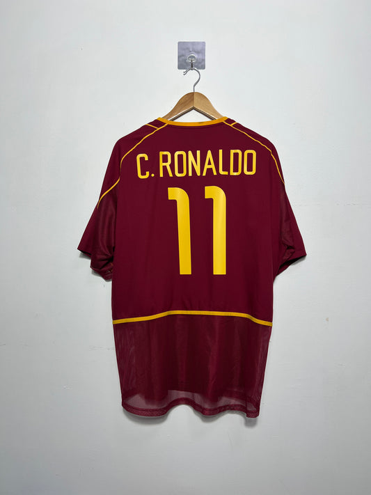 (XL) Portugal 2002-04 Home Player Version Shirt C. Ronaldo #11