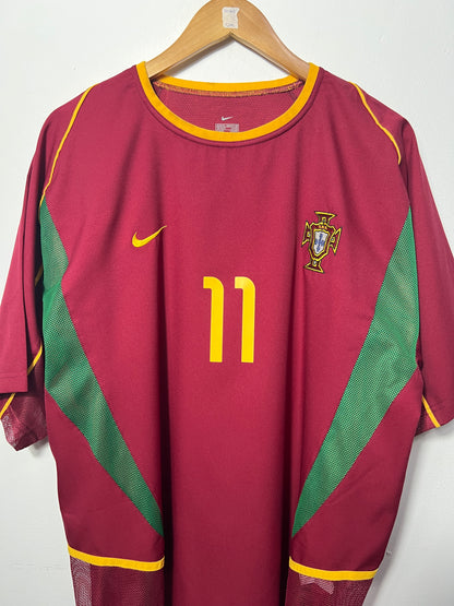 (XL) Portugal 2002-04 Home Player Version Shirt C. Ronaldo #11