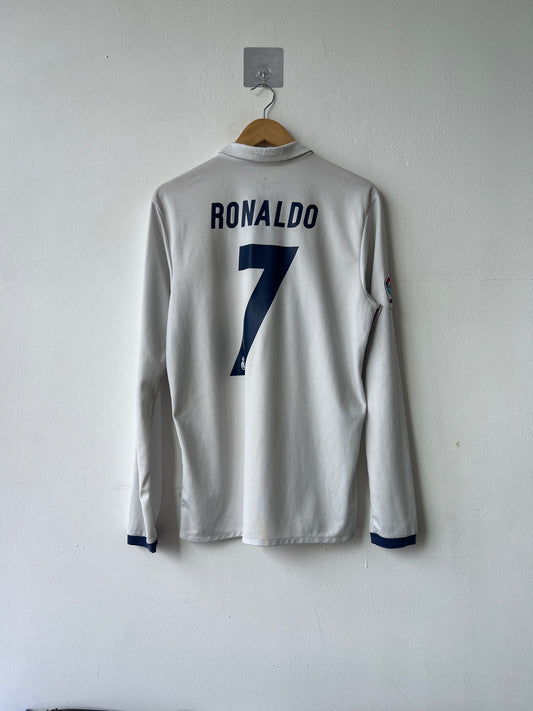 (M) Real Madrid 2016-17 Home Long Sleeve Shirt Ronaldo #7