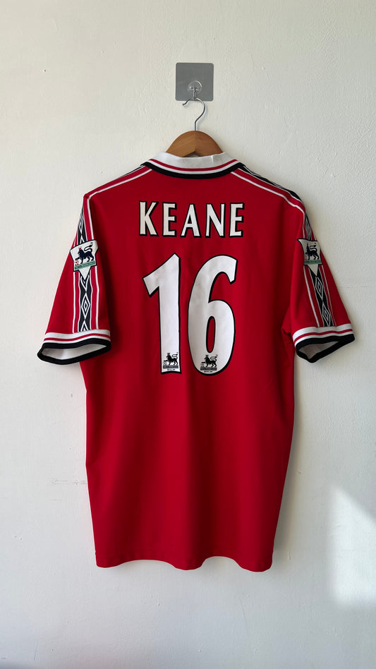 Manchester United 1998-00 Home Shirt Keane #16 (XL)