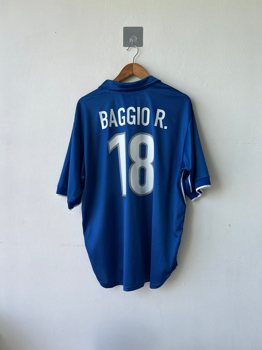 (XL) Italy 1997-98 Home Shirt Baggio R. #18