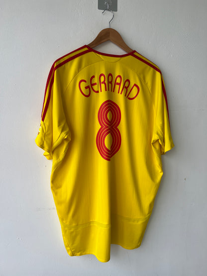 (XL) Liverpool 2006-07 Away Shirt Gerrard #8