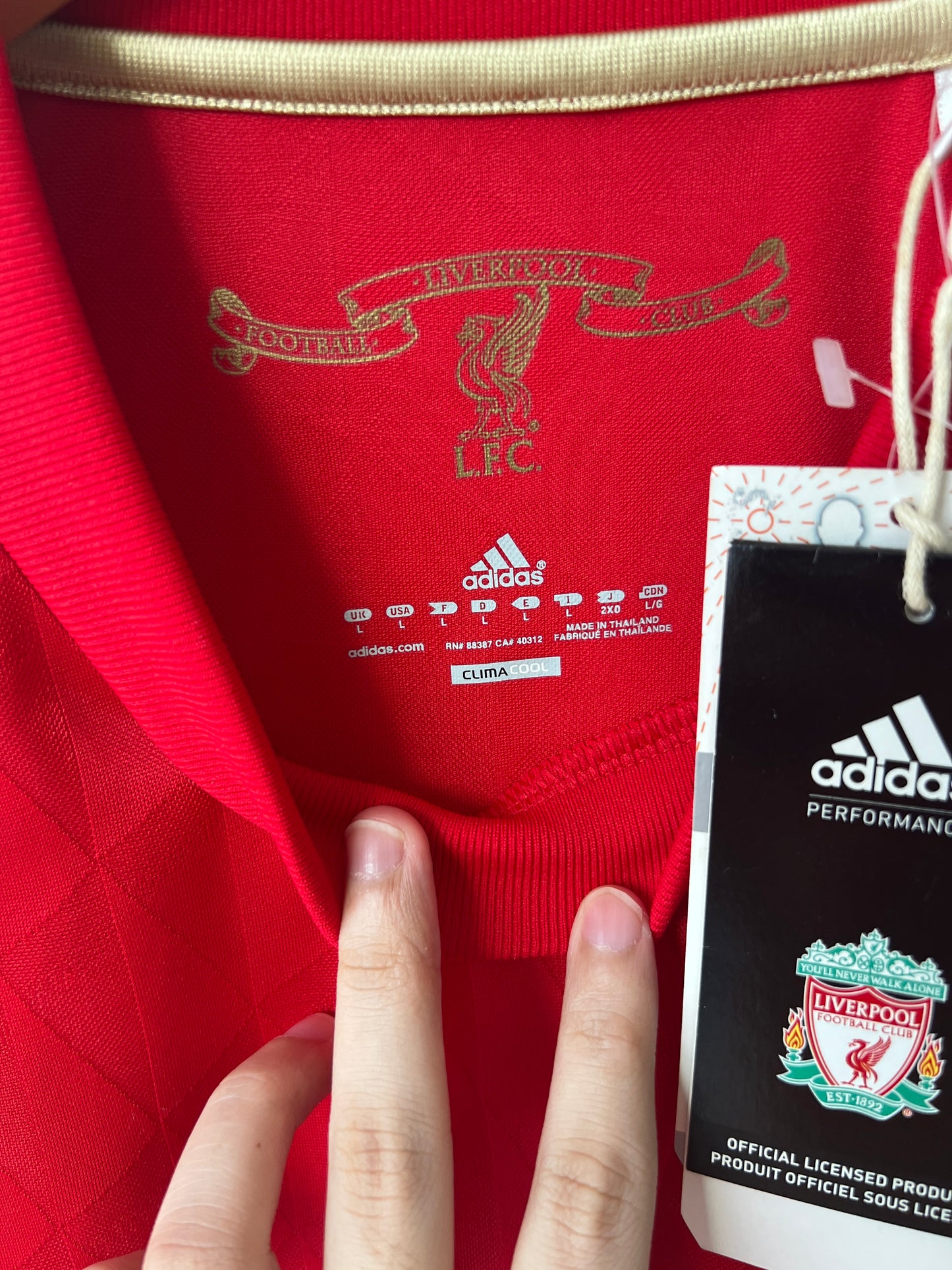(L) Liverpool 2010-12 Home Shirt Gerrard #8 (NEW)