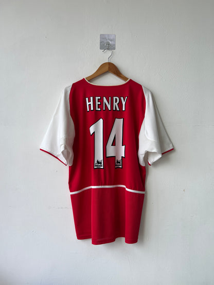 (L) Arsenal 2002-04 Home Shirt Henry #14