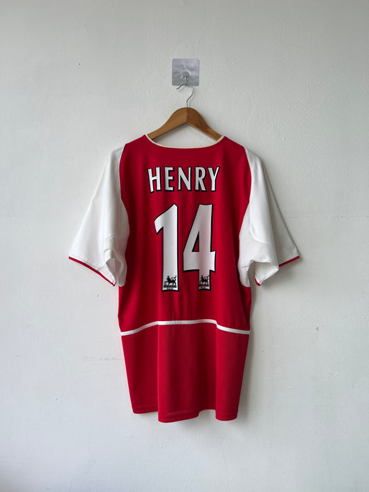 (L) Arsenal 2002-04 Home Shirt Henry #14