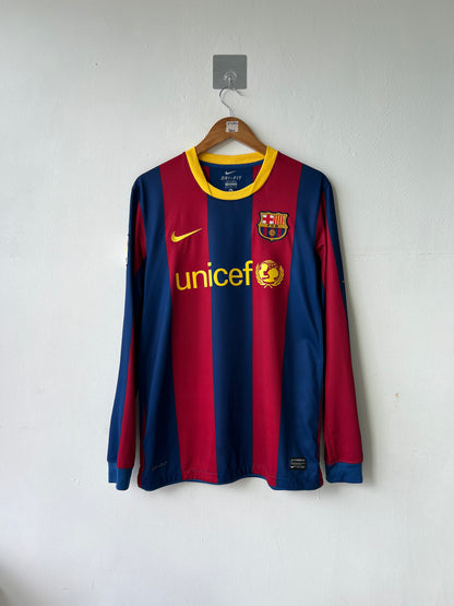(M) Barcelona 2010-11 Home Long Sleeve Shirt Messi #10