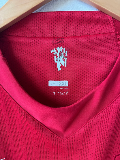 (XXL fits XL) Manchester United 2007-09 Home Shirt Vidic #15