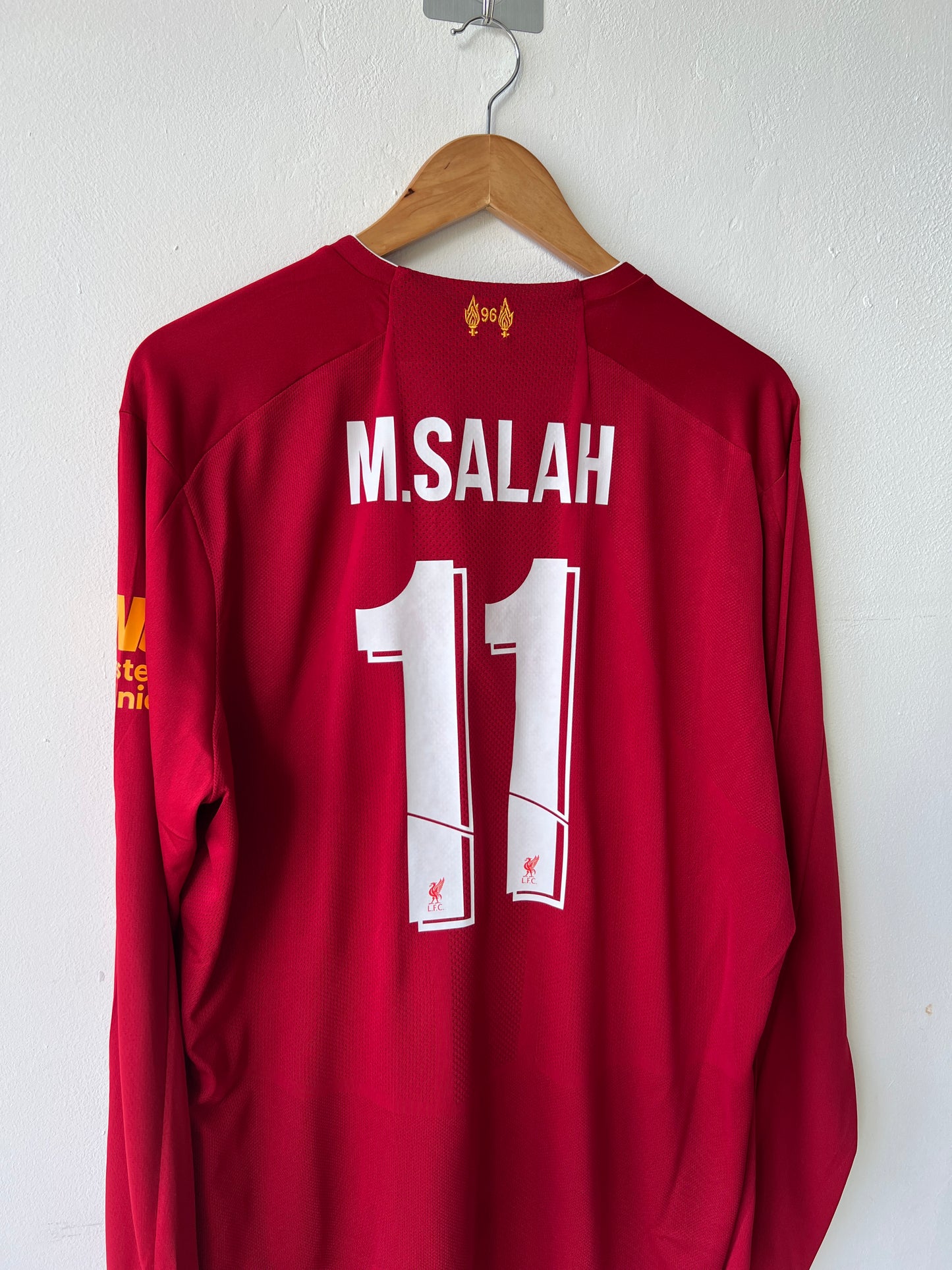 Liverpool 2019-20 Home Long Sleeve Shirt M. Salah #11 (NEW) (XL)