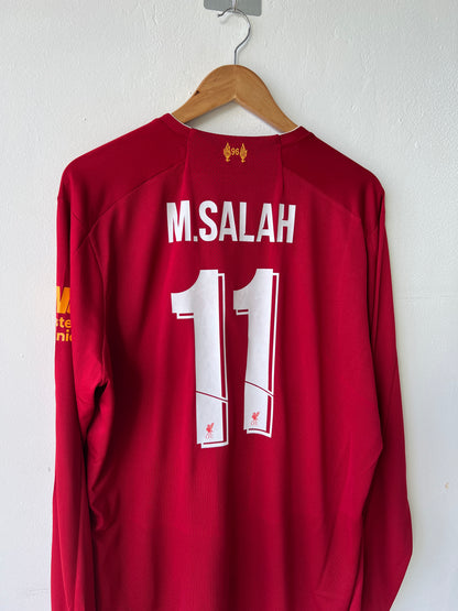 Liverpool 2019-20 Home Long Sleeve Shirt M. Salah #11 (NEW) (XL)