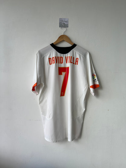 (L) Valencia 2005-06 Home Shirt David Villa #7