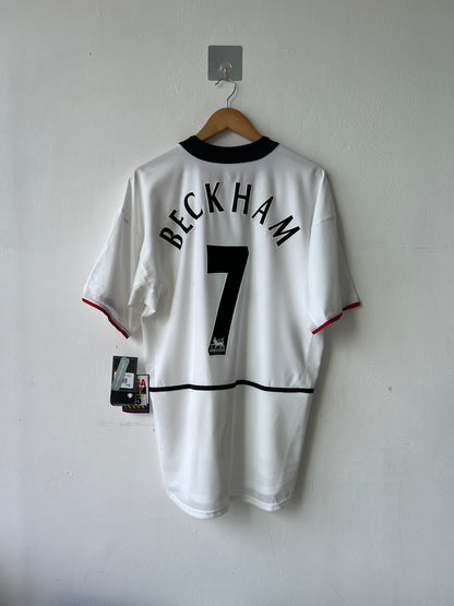 (L) Manchester United 2002-03 Away Shirt Beckham #7 (NEW)
