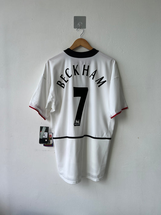 (L) Manchester United 2002-03 Away Shirt Beckham #7 (NEW)