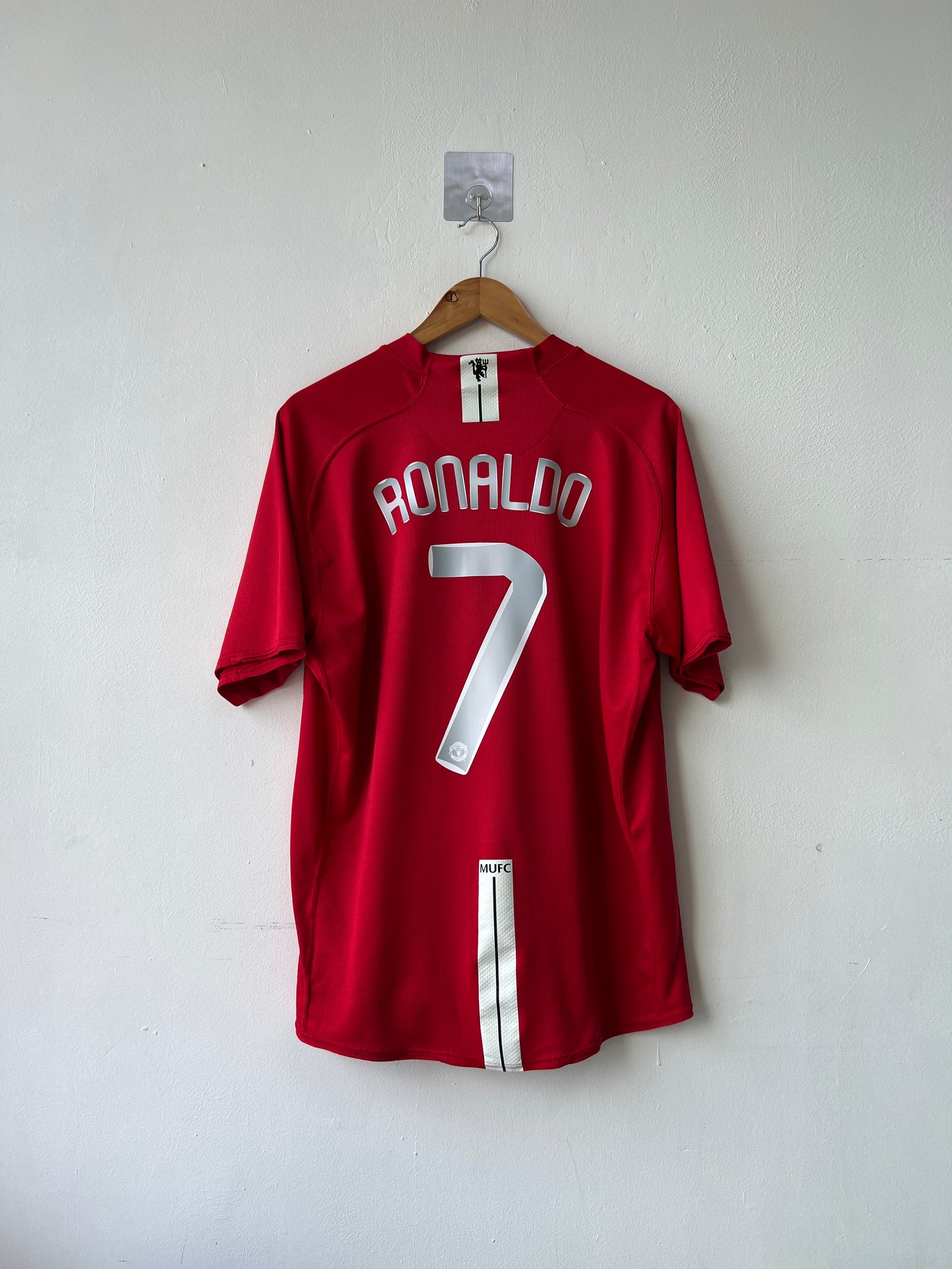 (XL) Manchester United 2007-09 Home Shirt Ronaldo #7