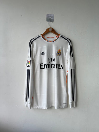 (M) Real Madrid 2013-14 Home Long Sleeve Shirt Ronaldo #7