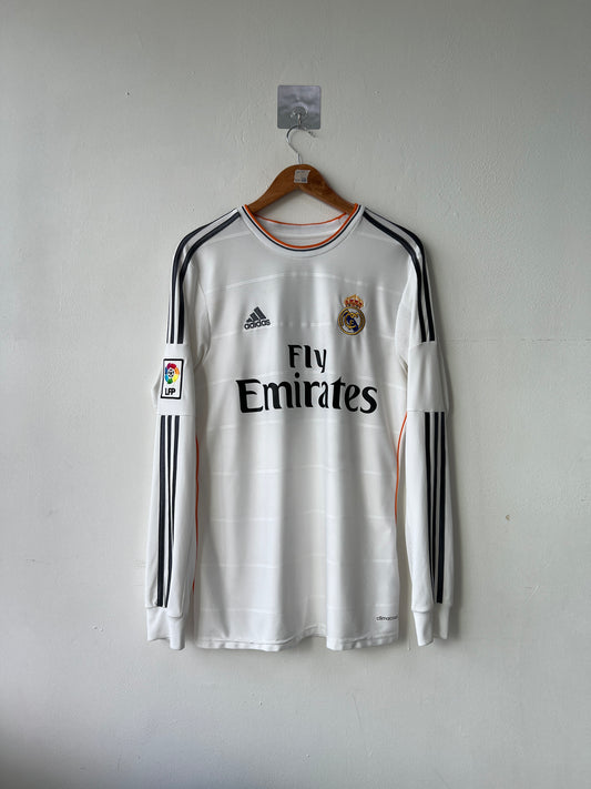 (M) Real Madrid 2013-14 Home Long Sleeve Shirt Ronaldo #7