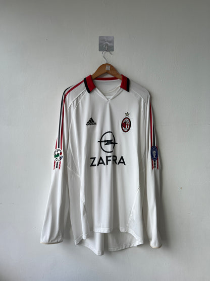 (XL) AC Milan 2005-06 Away Long Sleeve Player Version Shirt Kaka #22