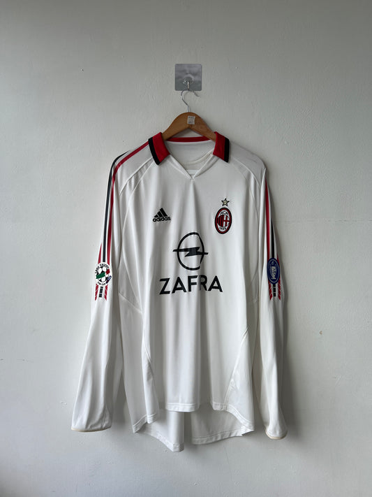 (XL) AC Milan 2005-06 Away Long Sleeve Player Version Shirt Kaka #22