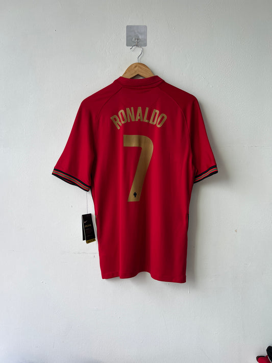 (M) Portugal 2020-21 Home Shirt Ronaldo #7 (NEW)