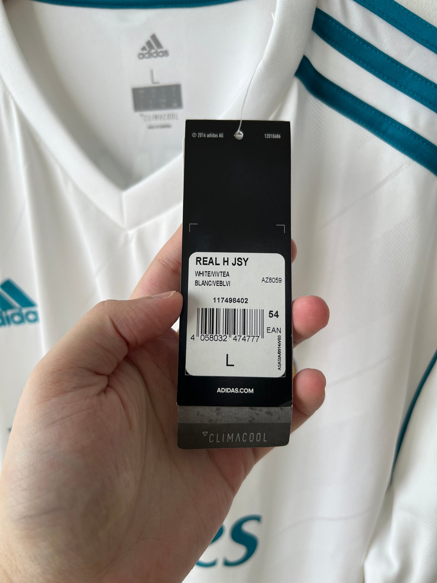 (L) Real Madrid 2017-18 Home Shirt Casemiro #14 (NEW)