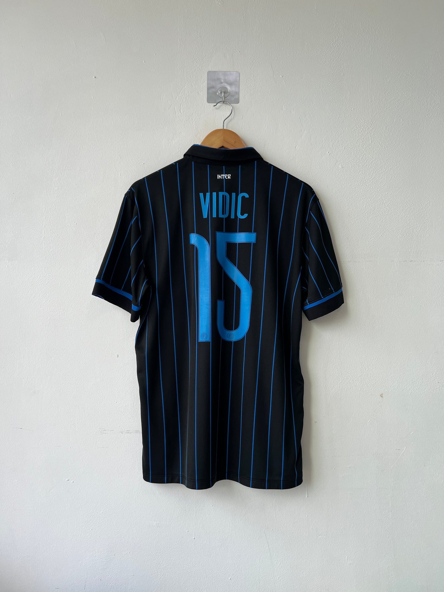 (M) Inter Milan 2014-15 Home Shirt Vidic #15