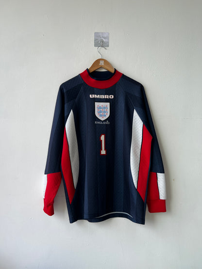 (M fits L) England 1998-99 GK Shirt Seaman #1