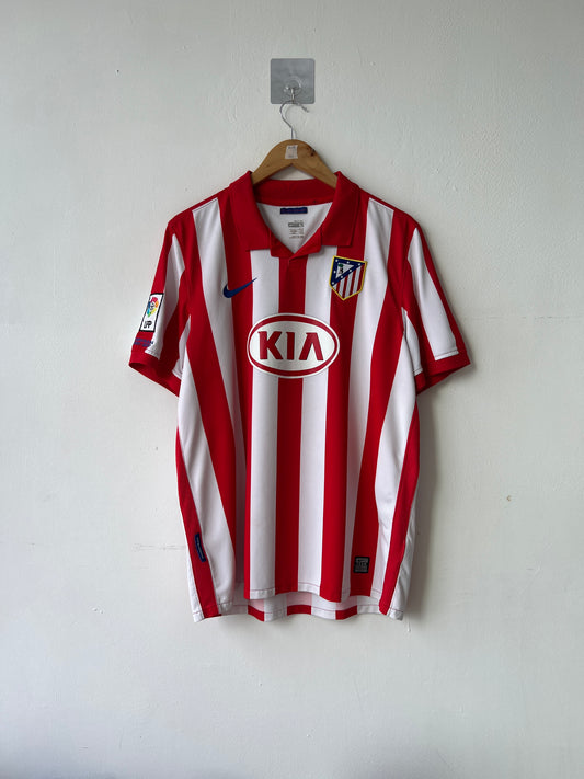 (L) Atletico Madrid 2009-10 Home Shirt Forlan #7