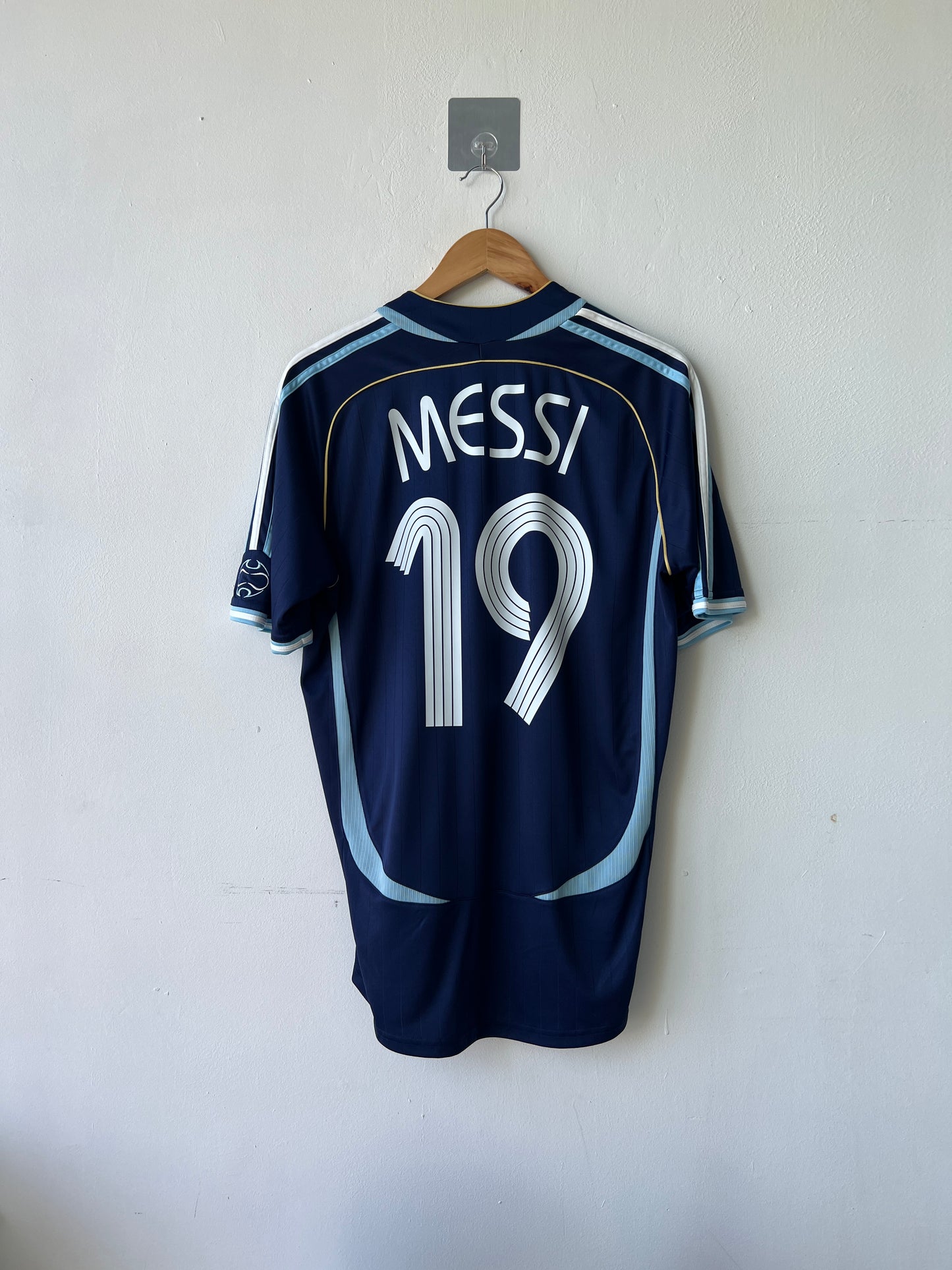(M) Argentina 2006-08 Away Shirt Messi #19