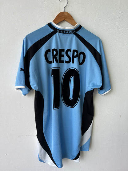 (L) Lazio 2000-01 Home Shirt Crespo #10