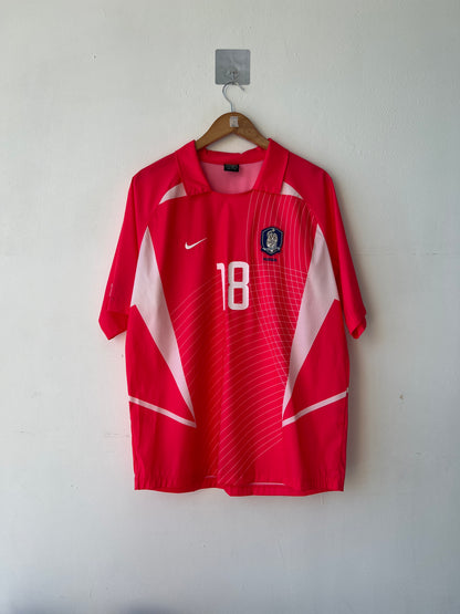(L) South Korea 2002-04 Home Shirt S. H. Hwang #18
