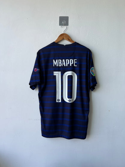 (L) France 2020-21 Home Shirt Mbappe #10