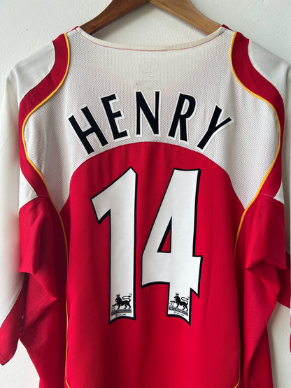 (XXL) Arsenal 2004-05 Home Shirt Henry #14