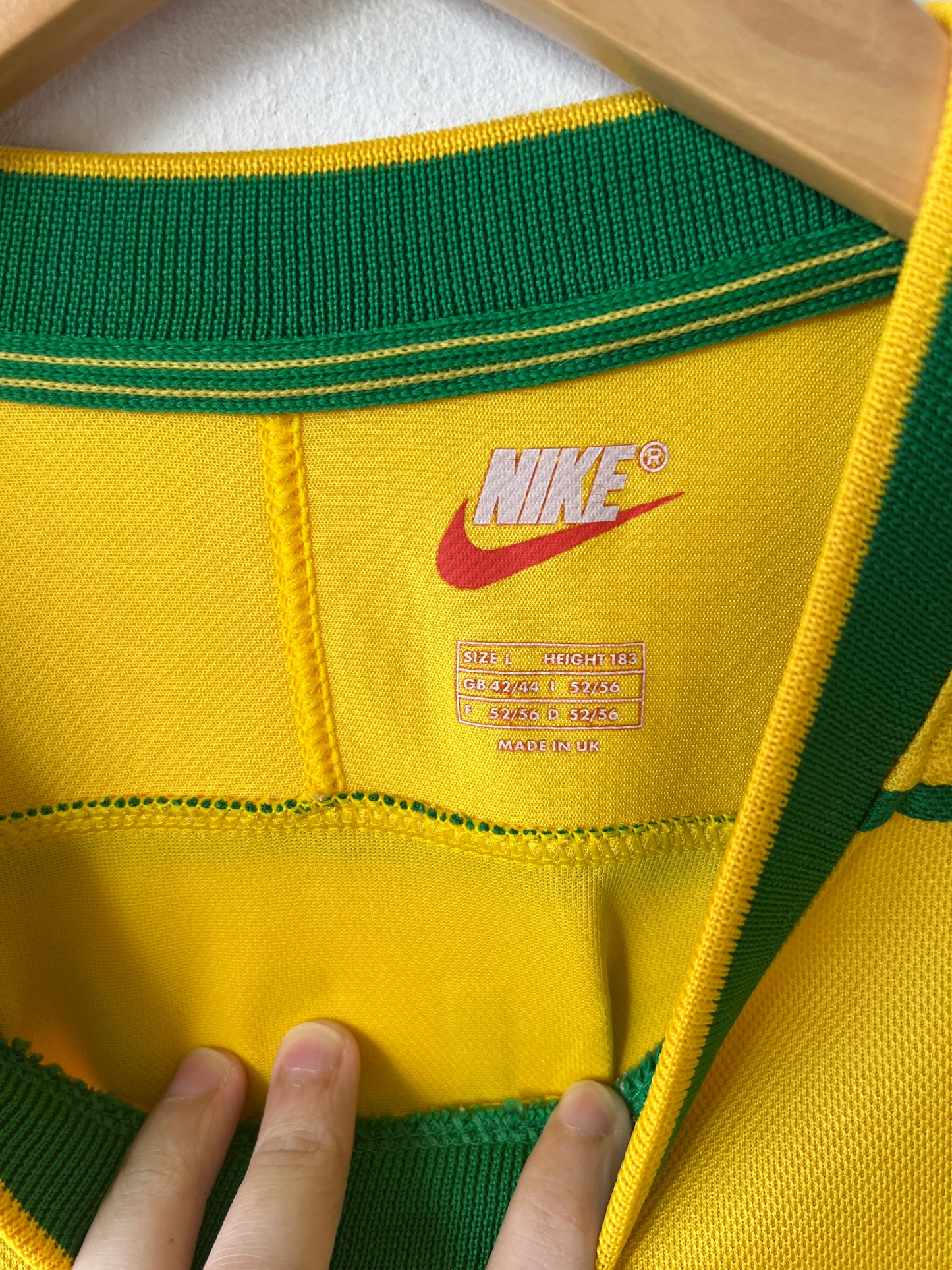 (L) Brazil 1998-00 Home Shirt Ronaldo #9