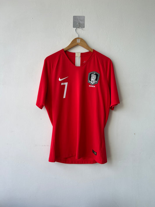 (XL fits L) South Korea 2018-20 Home Player Version Shirt Son #7
