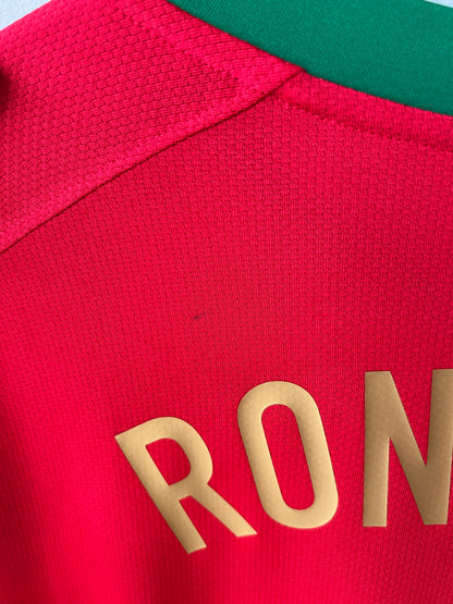 (L) Portugal 2008-10 Home Shirt Ronaldo #7 (MDT)