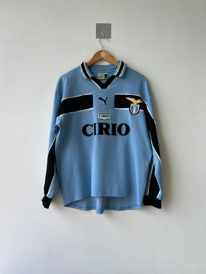 (M) Lazio 1998-00 Home Long Sleeve Shirt Nesta #13
