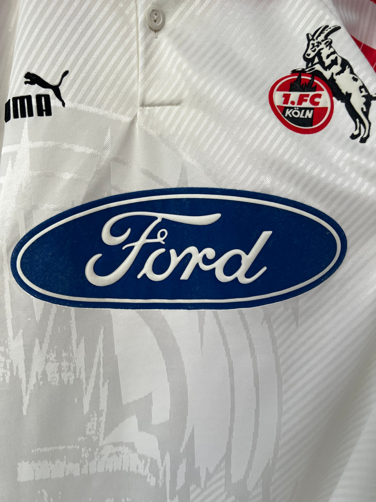 (M fits L) FC Koln 1996-97 Home Shirt