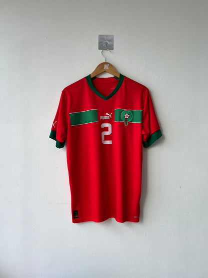 (M) Morocco 2022-23 Home Shirt Hakimi #2