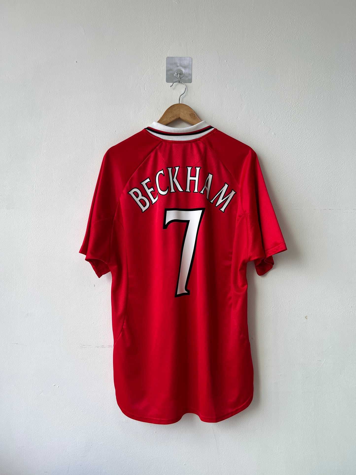 (L) Manchester United 1999-00 Home CL Winners Shirt Beckham #7