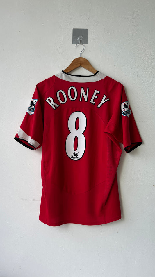 Manchester United 2004-06 Home Shirt Rooney #8 (L)
