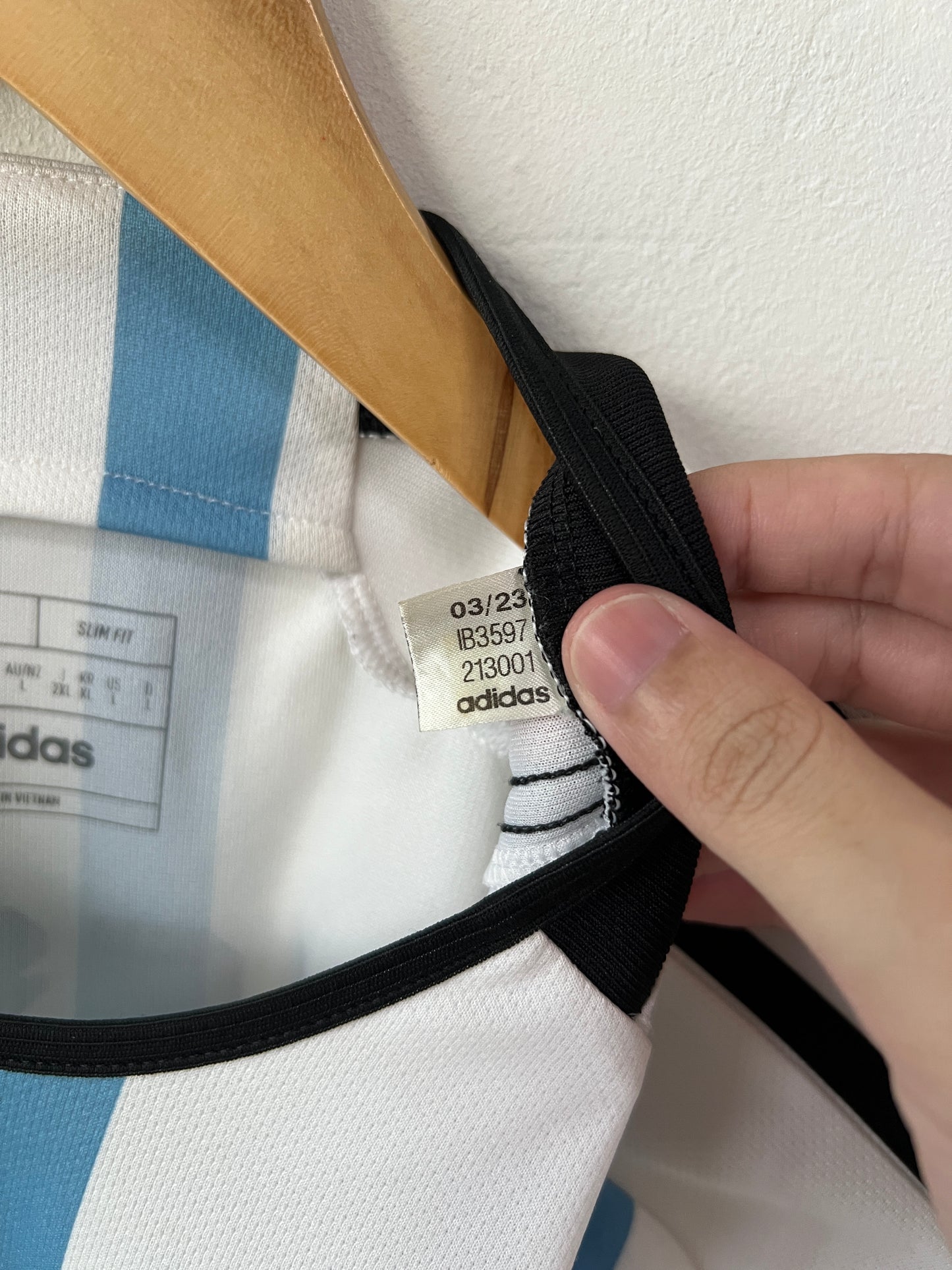 (L) Argentina 2022-23 Home Shirt Messi #10