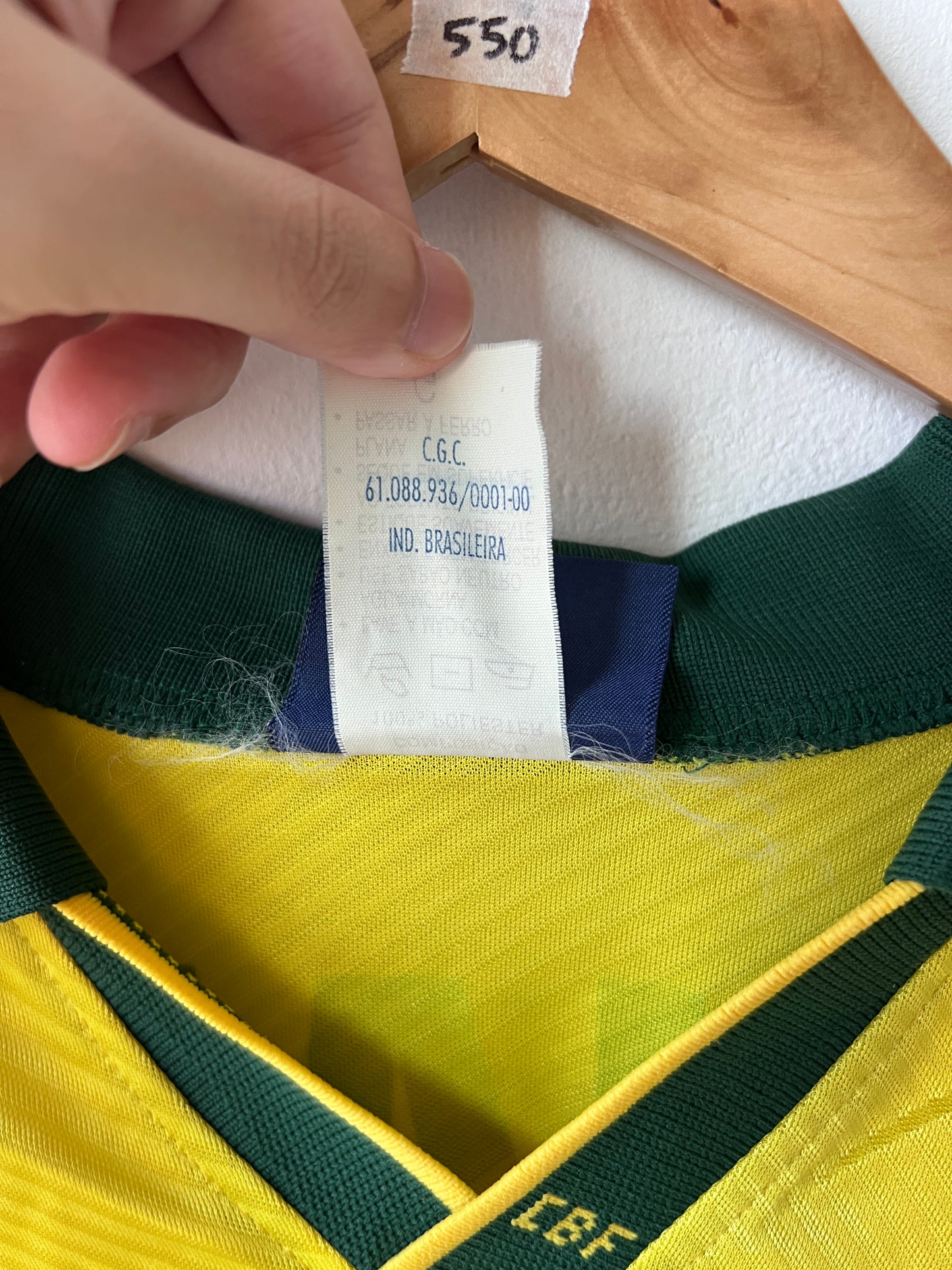 (L) Brazil 1994-96 Home Shirt Ronaldo #20