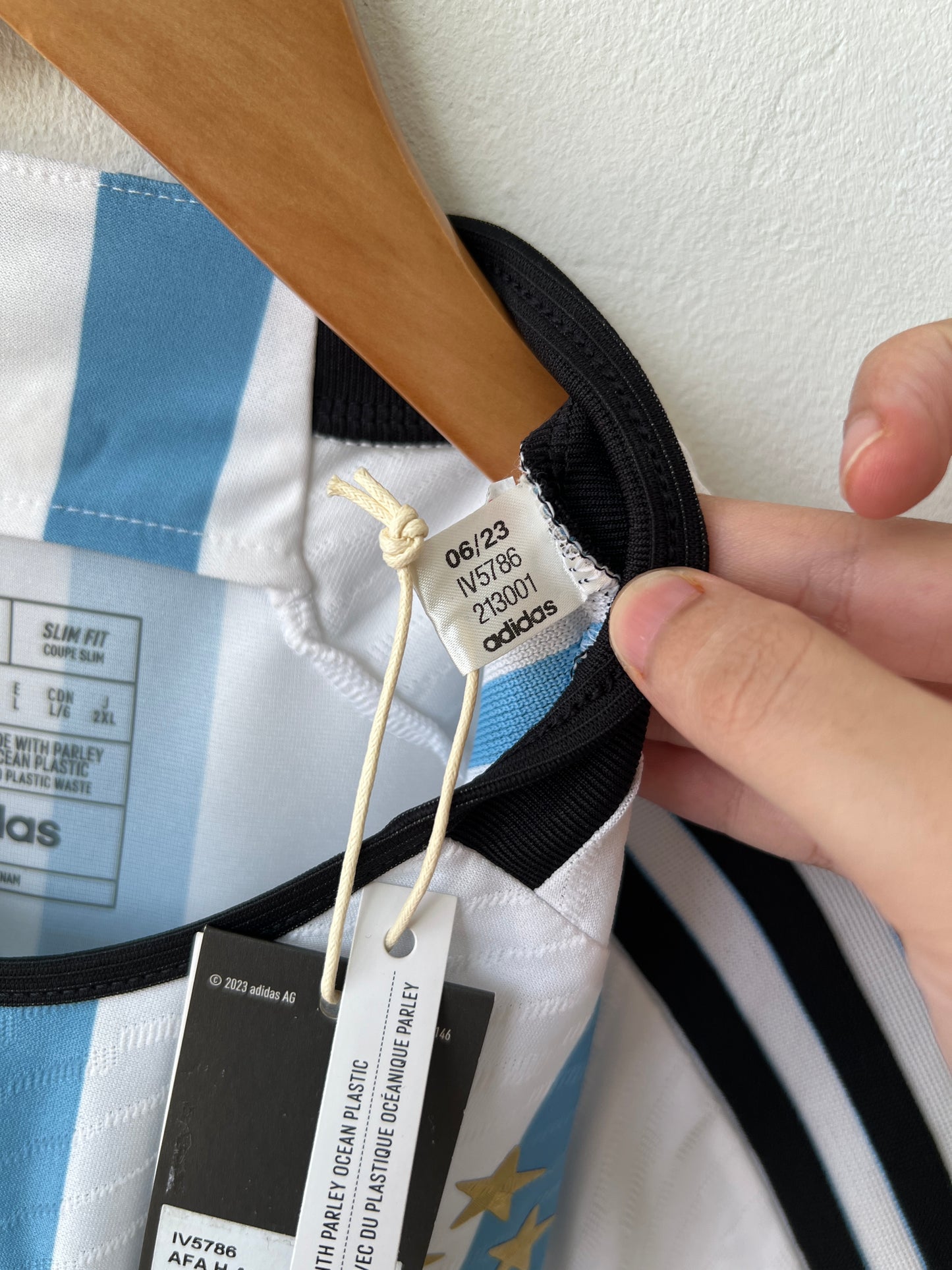 (L) Argentina 2022-24 Home Player Version Shirt Messi #10 (NEW)