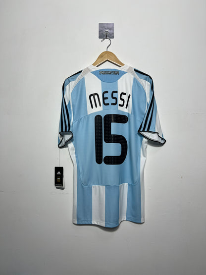 (M) Argentina 2007-09 Home Shirt Messi #15 (NEW)