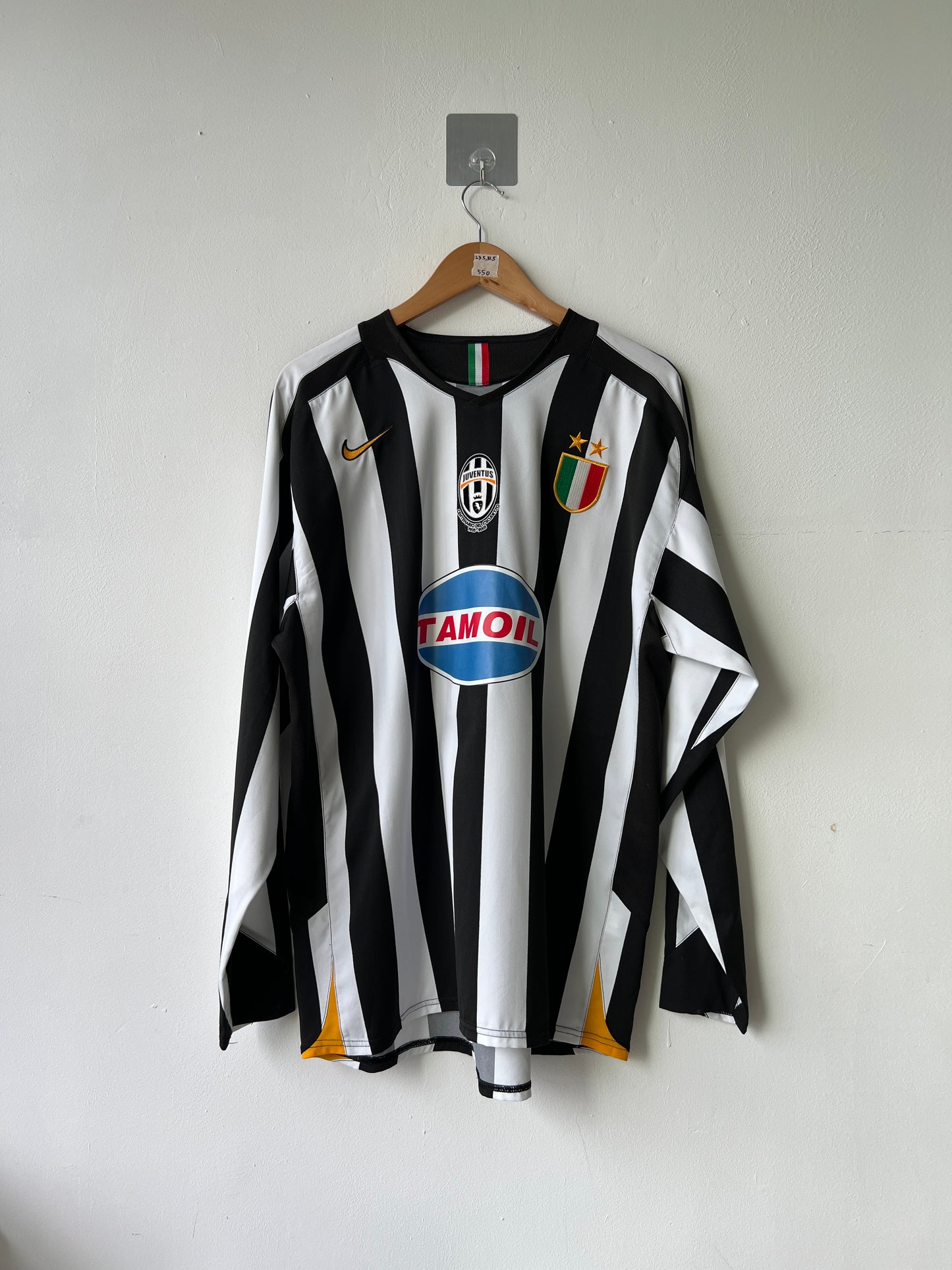 (XL) Juventus 2005-06 Home Long Sleeve Shirt Del Piero #10