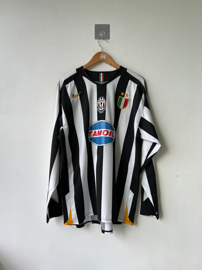 (XL) Juventus 2005-06 Home Long Sleeve Shirt Del Piero #10