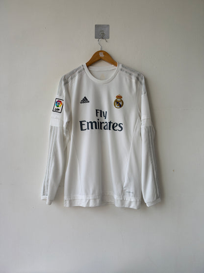 (M) Real Madrid 2015-16 Home Long Sleeve Shirt Ronaldo #7