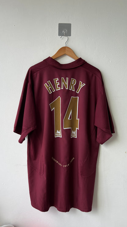 Arsenal 2005-06 "Highbury" Home Shirt Henry #14 (XL)