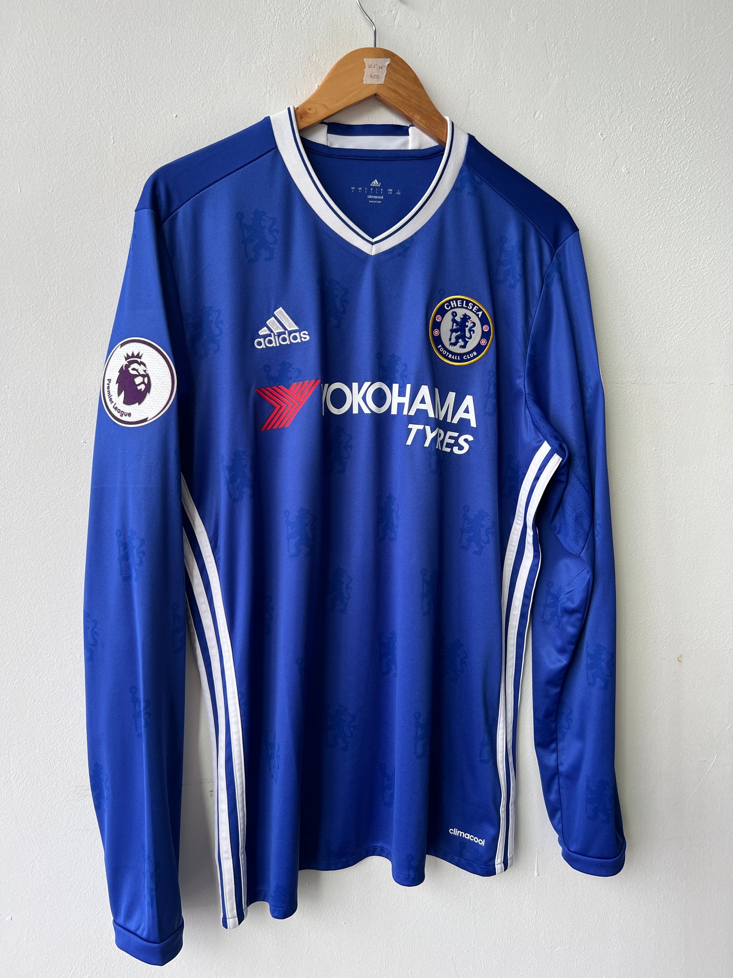 (L) Chelsea 2016-17 Home Long Sleeve Shirt Hazard #10