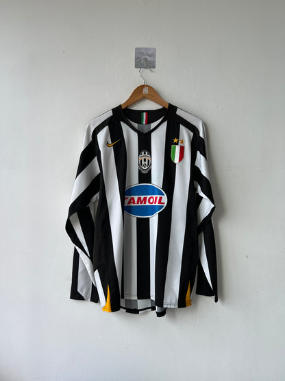 (M) Juventus 2005-06 Home Long Sleeve Shirt Nedved #11